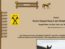 Tablet Screenshot of hannoveraner-stallm.de